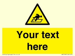 Custom Warning Hatch Sign